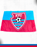 Hiss-Fahne mit KFC-Logo – blau-rot