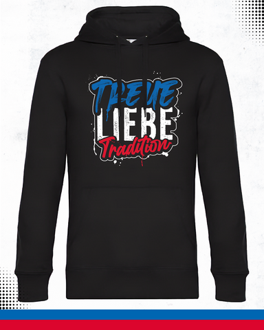 Hoodie "Treue Liebe Tradition" – schwarz