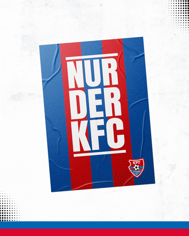 Outdoor-Aufkleber A6 „Nur der KFC“