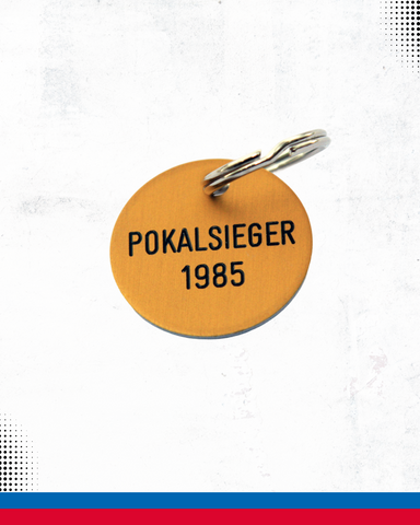 Schlüsselanhänger "Pokalsieger 1985"