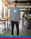 T-Shirt "Wappen" – stone blue