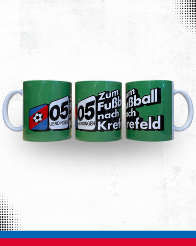 Kaffeetasse "Zum Fußball nach Krefeld"