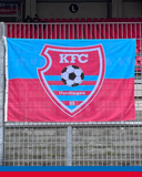 Hiss-Fahne mit KFC-Logo – blau-rot