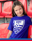 Kinder-Shirt "Wappen" – blau