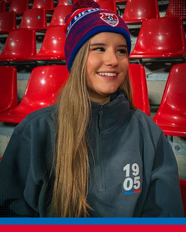 Fleecetroyer "1905" mit Reißverschluss – grau